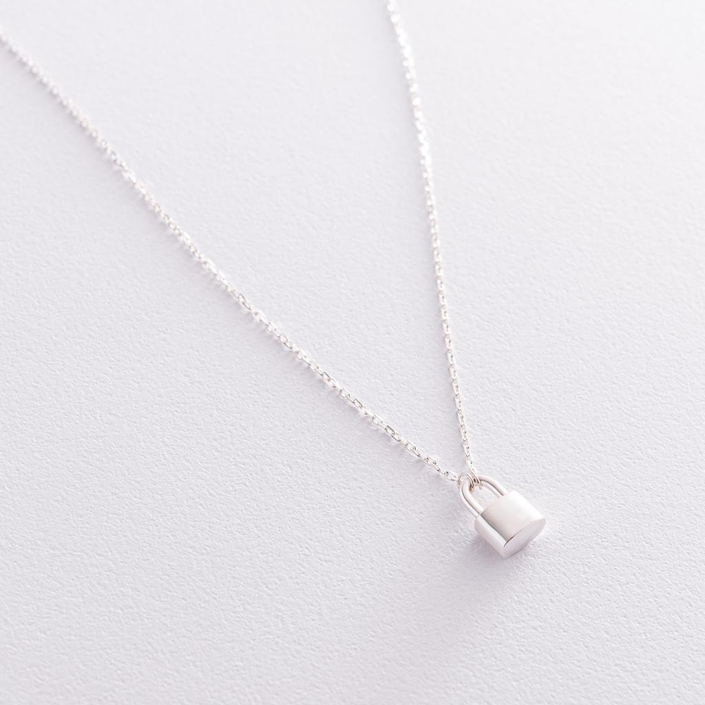 Колье  Замочек  в серебре  Oniks