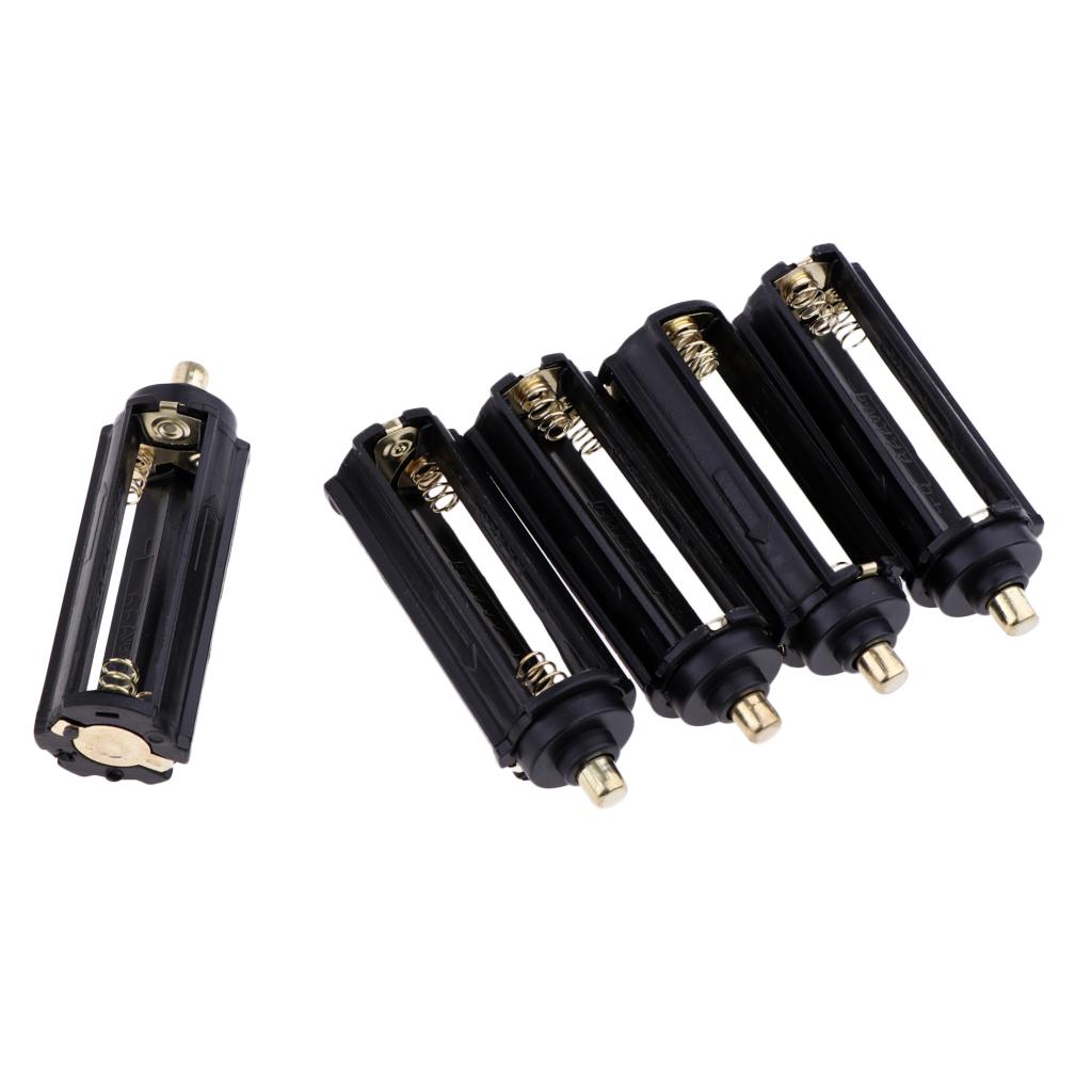 5pcs 3 AAA Battery Holder Case Box For Flashlight Torch Lamp Light Adapter