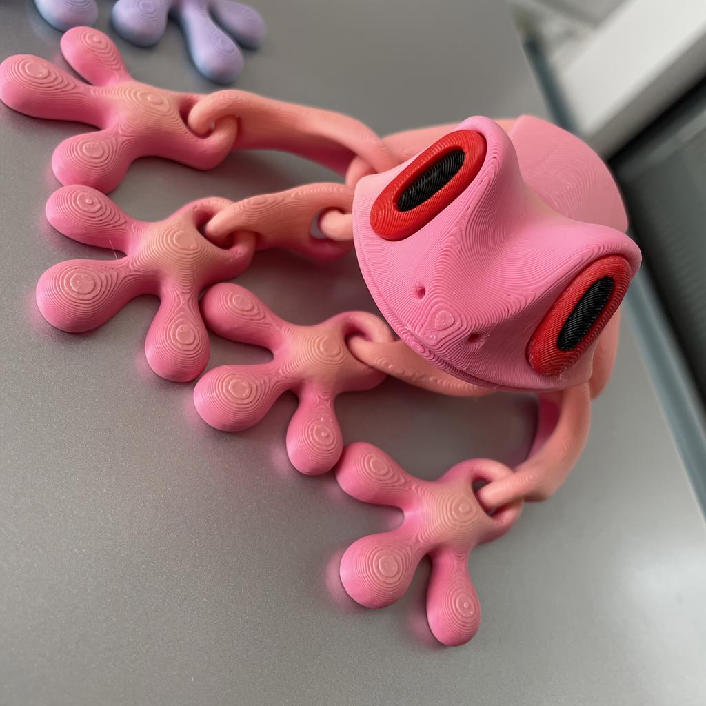 1 шт. Магнит на холодильник в форме лягушки, серия 3D-печати, имитация, креативная мультяшная лягушка, магнитный, оригинальный кухонный аксессуар