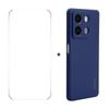 For Xiaomi Redmi Note 13 Pro 5G/Xiaomi Poco X6 5G Silicone Case Straight Edge Phone Cover+9H Glass Protector