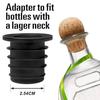 1/6Pcs Silicone Liquor Pourer Adapter Up To 1 Inch/25mm Neck Extra Large Universal Olive Oil Wine Bottle Pour Spout Convertor Connector Kitchen