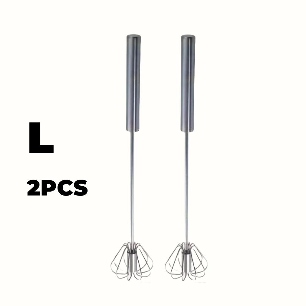 Венчик для взбивания яиц из нержавеющей стали, прочный полуавтоматический миксер для легкого смешивания и взбивания яичного крема для выпечки на кухне