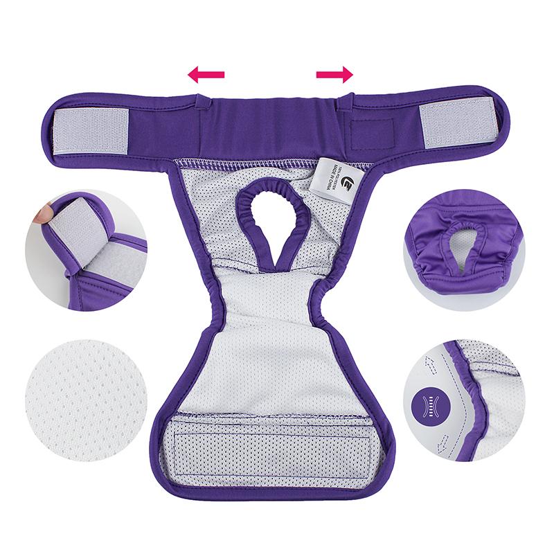 Физиологические гигиенические штаны для домашних собак, утолщенные водонепроницаемые подгузники для собак, удобные, герметичные, моющиеся, многоразовые, прокладки для мочеиспускания домашних животных