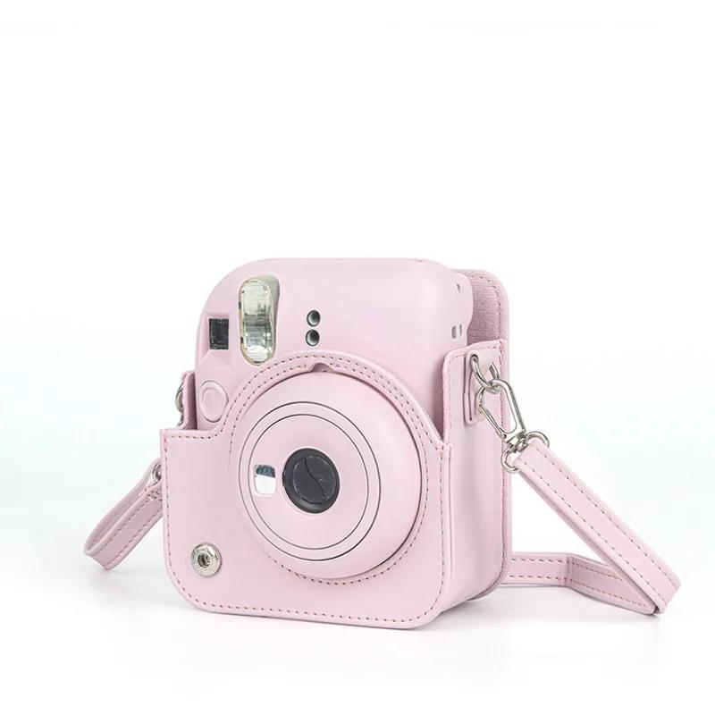 Чехол для камеры Instax Mini 12 из ПУ-кожи, мягкий защитный чехол, дорожная сумка для фотокамеры Fujifilm с плечевым ремнем, новый