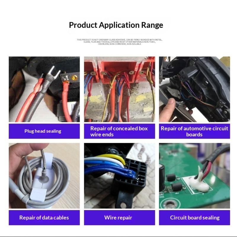Liquid Insulation Adhesive Rapid Curing Waterproof Sealant Non Toxic for Cable Plug Home Repair Use