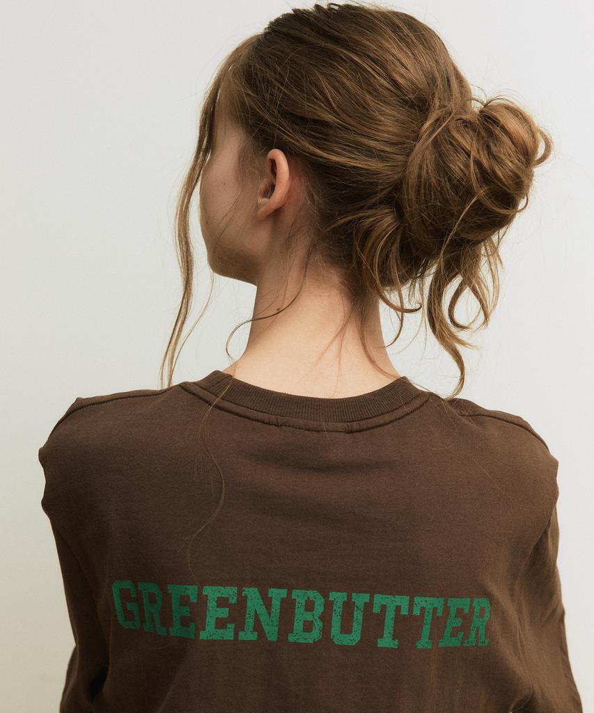 Футболка с персонажем GREENBUTTER (коричневый)