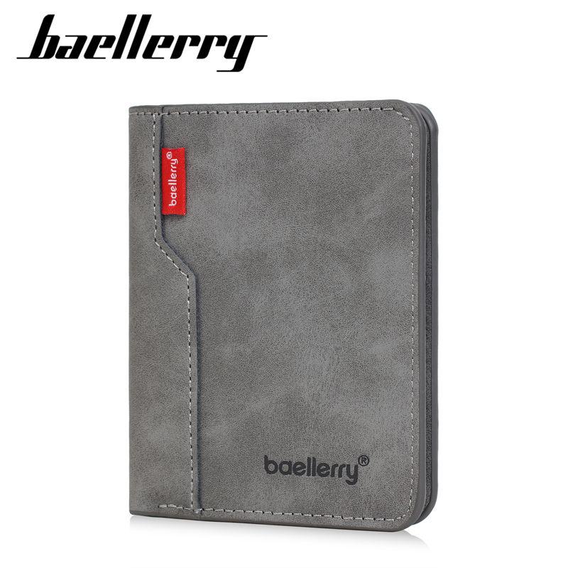 Baellerry Мужские короткие кошельки Винтажный дизайн Тонкий кошелек-портмоне Визитница Модный кошелек GZW