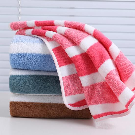 Коралловый флисовый комплект полотенец полосатое впитывающее банное полотенце безворсовое устойчивое к выцветанию полотенце для душа для ежедневного использования у бассейна в спа
