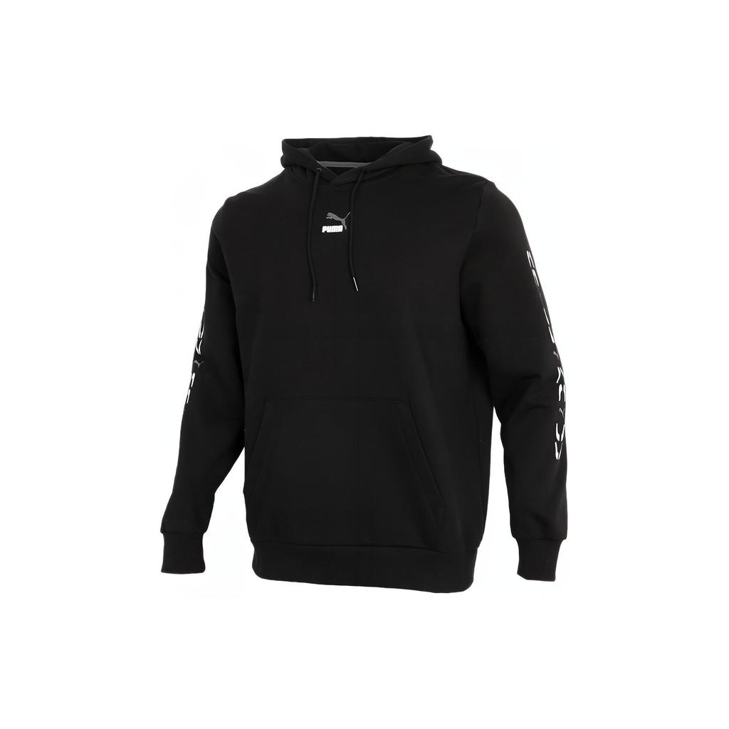 PUMA Sweatshirts Men's Black Hooded Moderate Regular 531243-01
