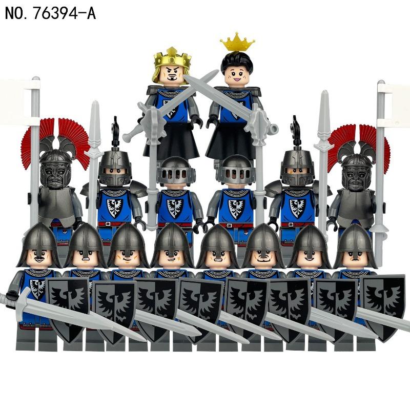 Medieval Black Eagle Knight Soldier Doll Building Blocks