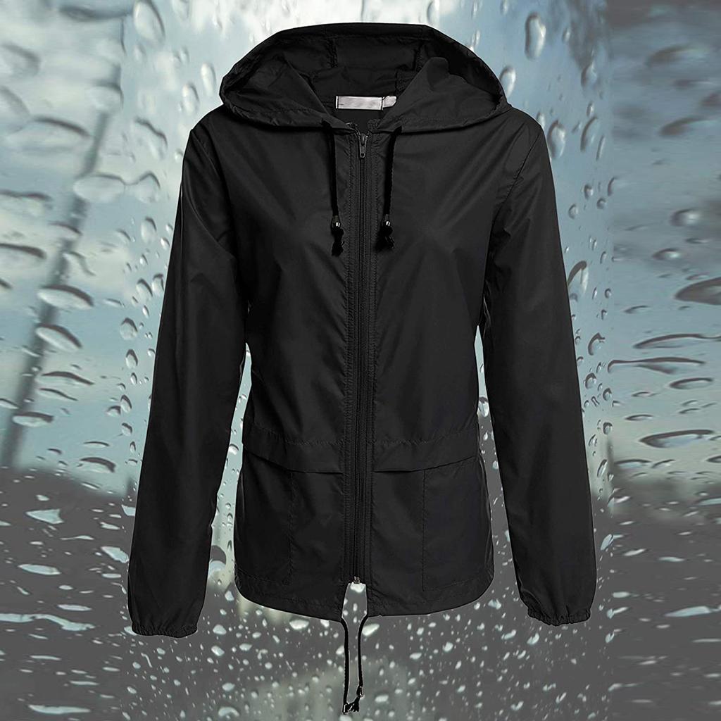 Модная женская однотонная куртка на молнии с капюшоном на открытом воздухе, солнцезащитный крем, свободное пальто, блузка