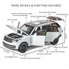 1/32 Range Rover Sv2022 Модель автомобиля из сплава с высокой имитацией, литые игрушки со звуком и светом, инерционные транспортные средства, декоративные игрушки