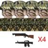 Нетоксичные Moc Вторая мировая война Война во Вьетнаме Военные Солдаты Строительные Блоки Вьетнамская Американская Армия Шлемы Пехоты Оружие Кирпичики Игрушки Дети