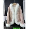 New Chinese Style Fur Fox Fur Jacket Goose Down Jacket Retro Fashion Women's Short Lady Jacket
