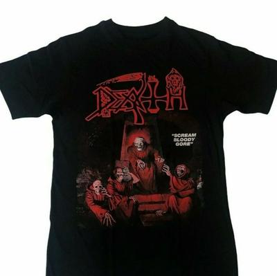 Дэт-рок группа Scream Bloody Gore Футболка с коротким рукавом черная S-4XL