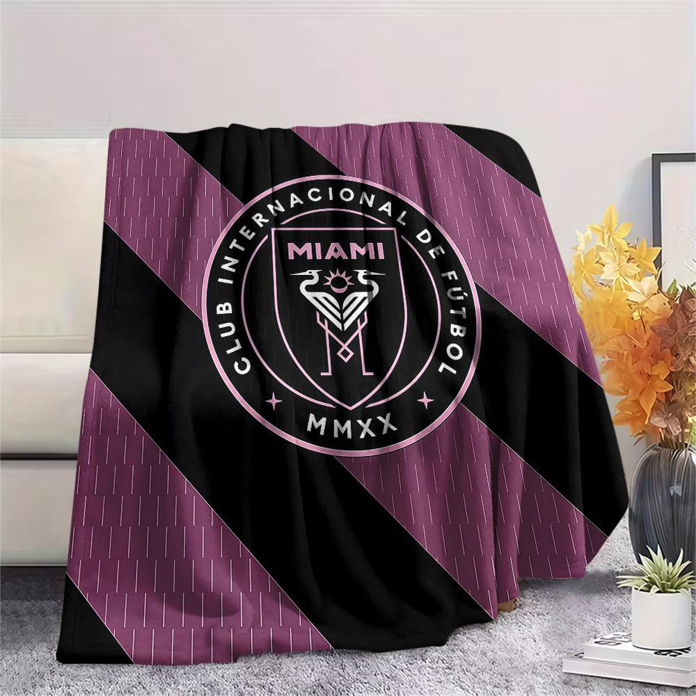 Inter Miami CF Flannel Blanket, High quality Comfortable for All Seasons, Home Decor, Warmth and Comfort