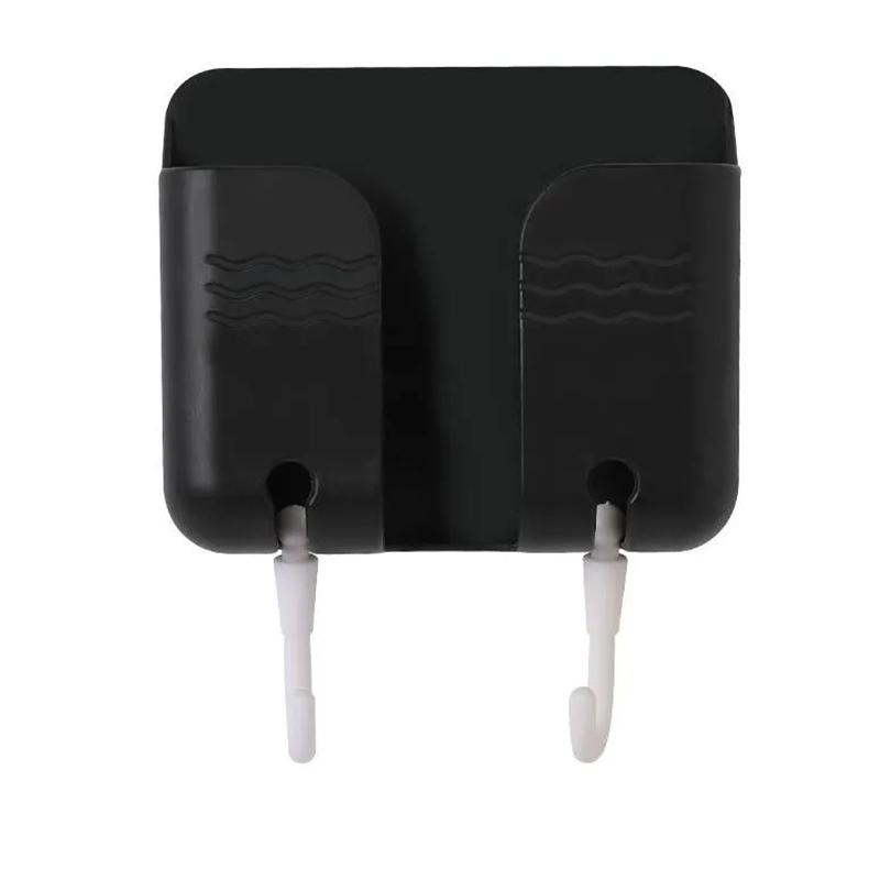 Настенный органайзер для зарядки мобильного телефона, ящик для хранения с дистанционным управлением, многофункциональная подставка, настенный держатель с вилкой для телефона