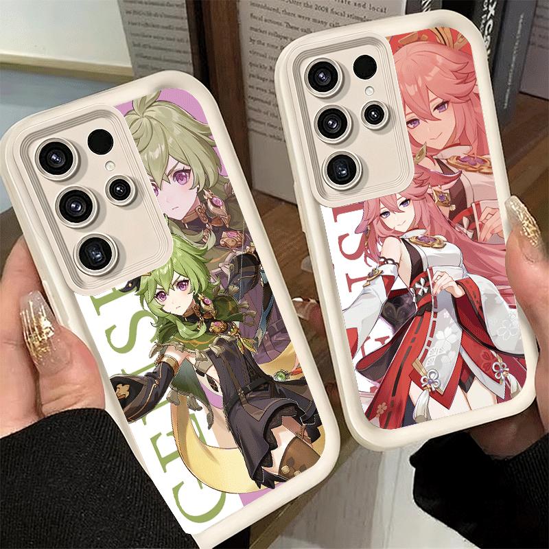 Phone Case for Samsung Galaxy S26 S25 Ultra S24 FE Genshin Impact Anime Shell S23 Plus S22 + S21 S20 5G Soft Silicone Funda