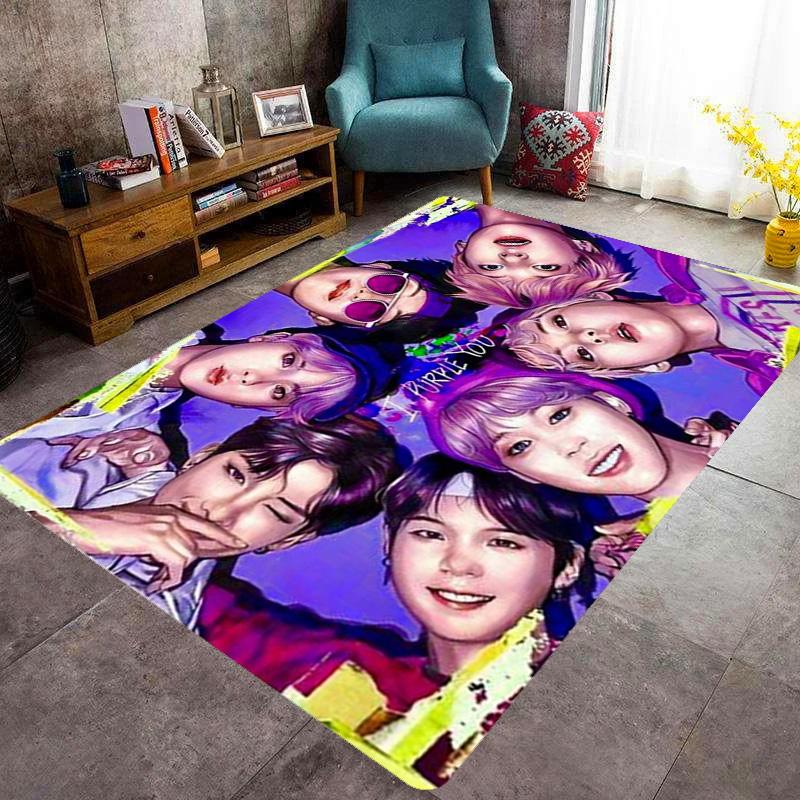 Vibrant Youth Energy carpet Living room and bedroom mats floor mats Fashion Dormitory decoration Protective pad