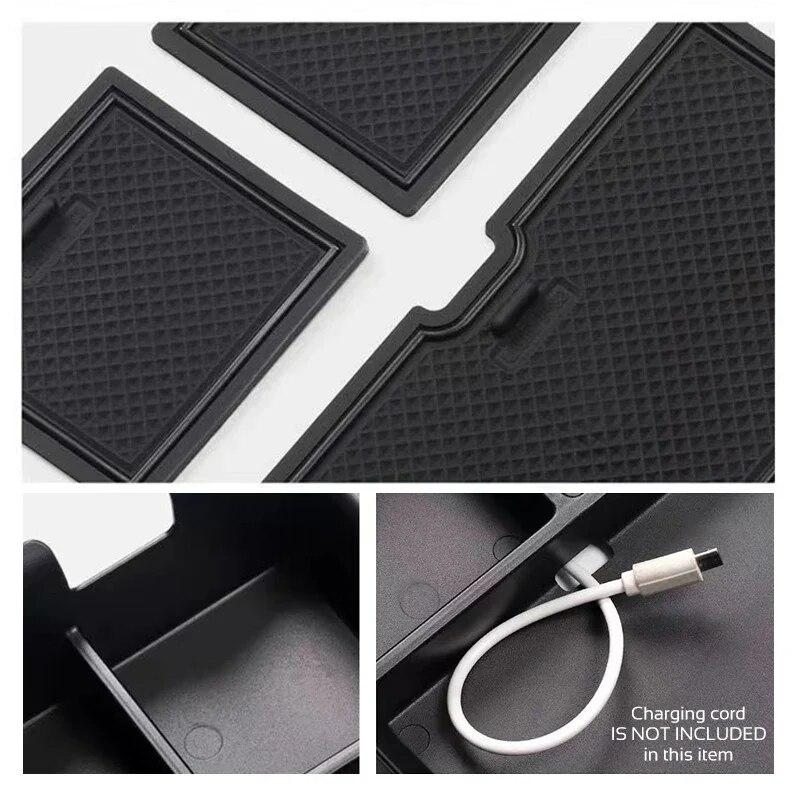 Ящик для хранения подлокотника на центральной консоли для BYD Atto 3 Yuan Plus 2022 2023, чехол-органайзер, лоток-контейнер, автомобильные аксессуары