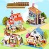 3D Puzzle House Model - DIY Handmade Educational Toy for Boys and Girls