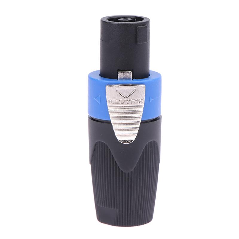 1 шт. 4-полюсный 4-контактный разъем для динамика Nl4Fc, штекер Ом, адаптер аудиокабеля для динамика, поворотная блокировка, 4-контактный гнездовой разъем Speakon, аксессуары