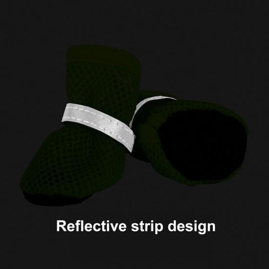 4 шт. обувь для собак, дышащая обувь для домашних животных, уличные пинетки для собак, летние, популярные, защита для лап собак, для прогулок, бега, бега