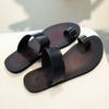 Luxury Brand 2025 Summer Casual Outdoor Shoes Dressy Comfy Soft Leather Sandals Flat Designer Genuine Leather Antiskid Slippers