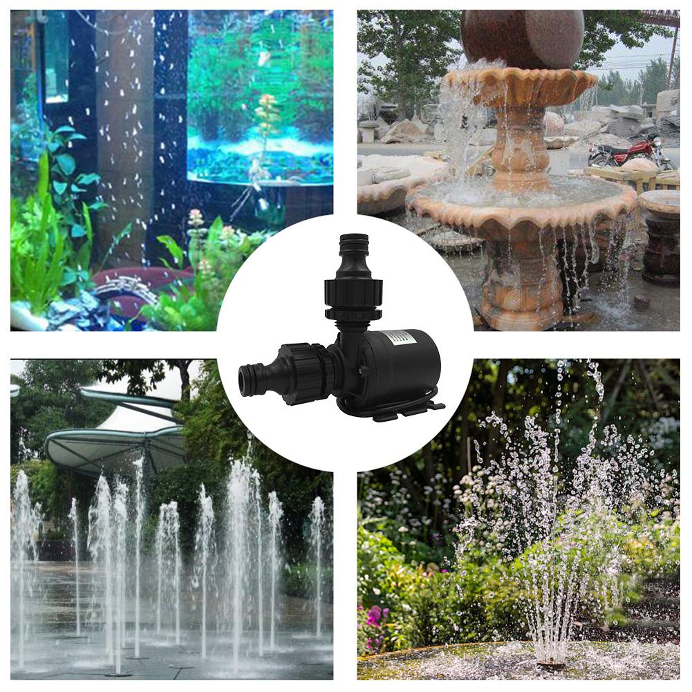 Super Quiet Aquarium Circulation Pump 800L/H Brushless Motor Pool Circulating Pump Waterproof Water Pump Quick Connector 19W/22W