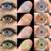 Colored Contact Lenses for Eyes 1pair Gray Pupils Lens Green Lens Yearly Brown Contacts Cosmetic Lens