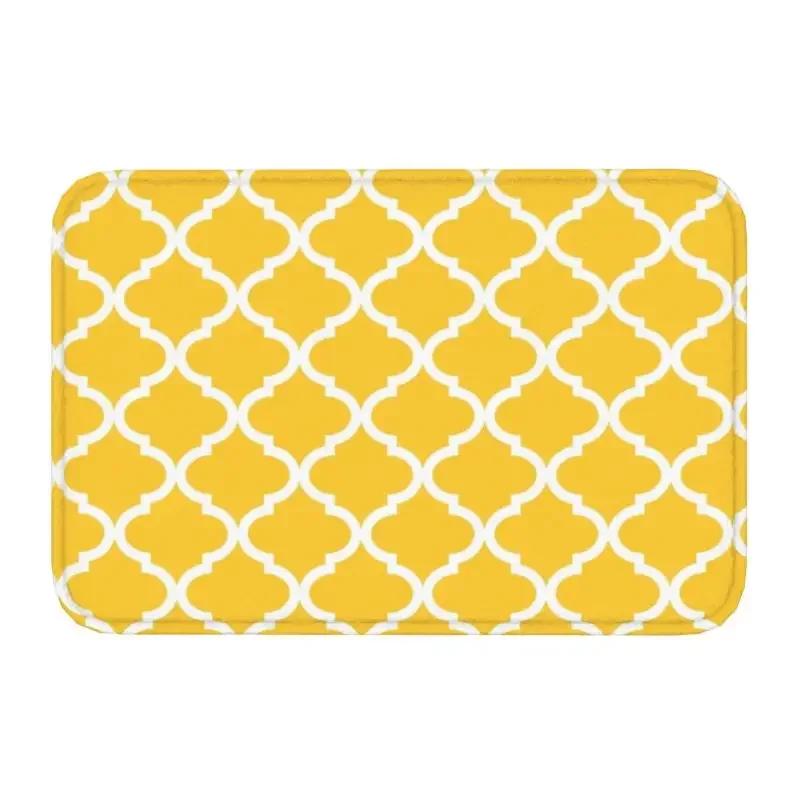 Orange Shining Looped Hexagons Overlook Hotel Carpet Front Door Floor Entrance Mat Geometric Kitchen Bathroom Doormat Rug