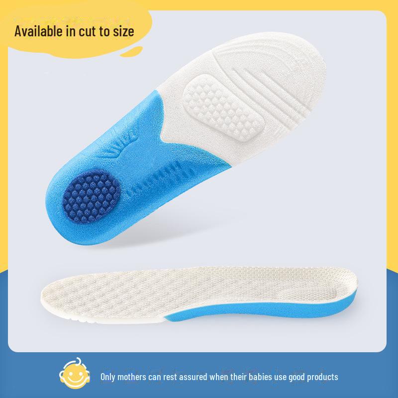 Soft, Breathable Foam Insoles for Kids - Sweat-absorbent and Cuttable, Perfect for Spring and Summer Comfort.