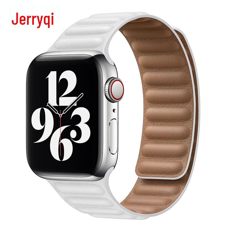 Двухцветный магнитный кожаный ремешок для Apple Watch Series SE/765432