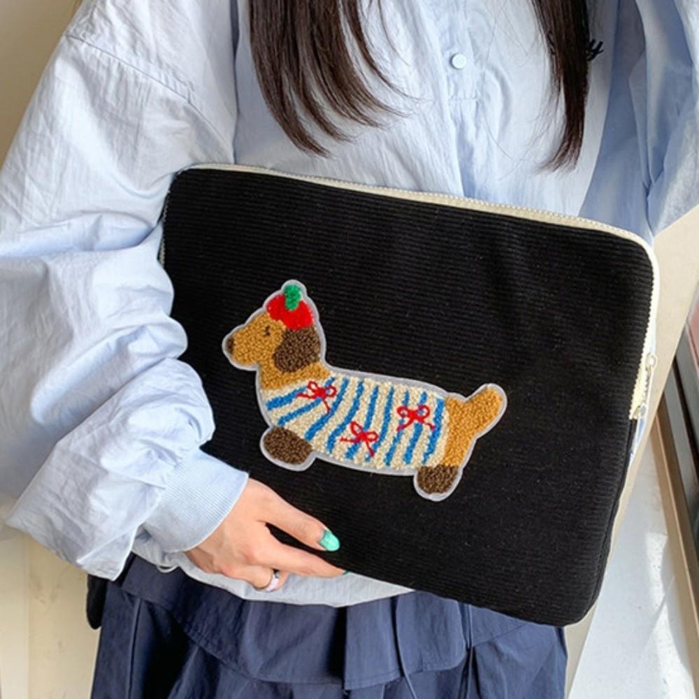 Tablet Pouch Cartoon Dog Laptop Sleeve Bag Sweet Kawaii Tablet Sleeve Bag Thin Shockproof Girl Computer Bag Laptop Case