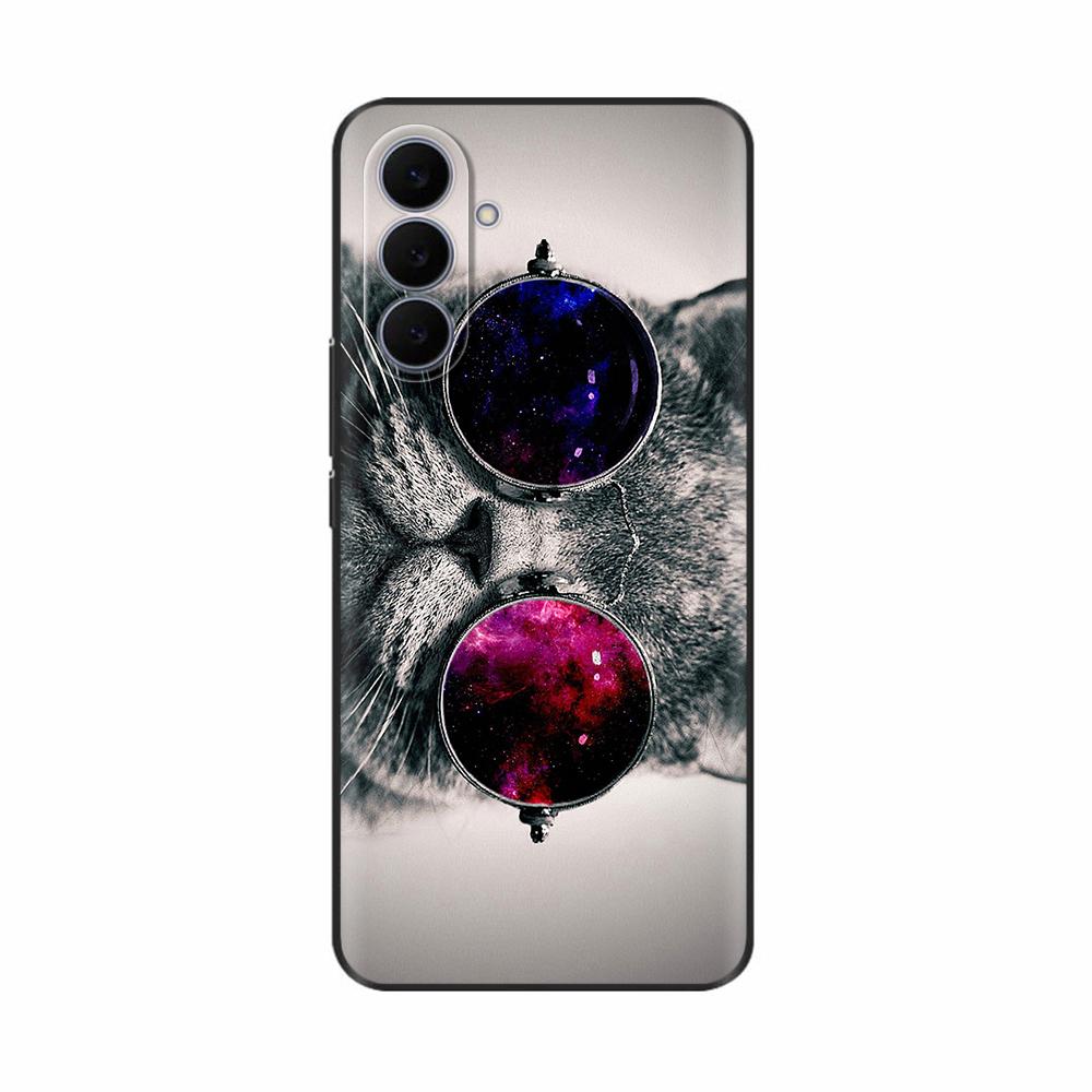 Для Samsung Galaxy S25 FE Чехол Милый Крутой Черный Силиконовый Чехол для Телефона Для Samsung S25 FE 5G Чехол S25FE Задняя Крышка Coque TPU Fundas