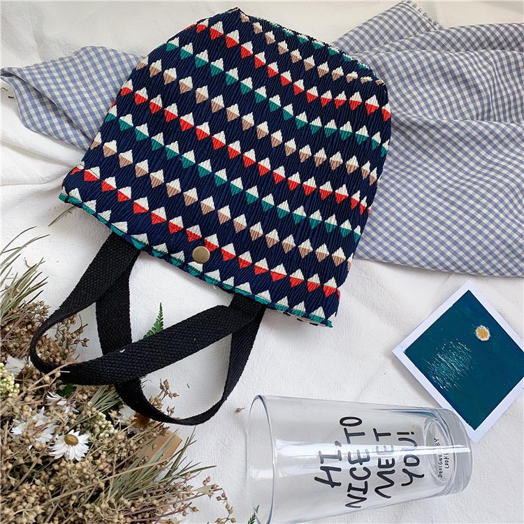 Корейская версия модной холщовой сумки знаменитость из Интернета маленькая свежая сумка для бенто повседневная литературная сумочка темперамента