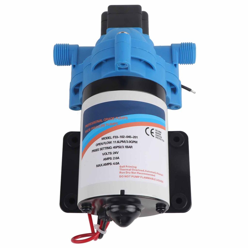 Насос мембранный водяной давления электрический самовсасывающий 3.0GPM DC для лодки и дома(Ф33102045201