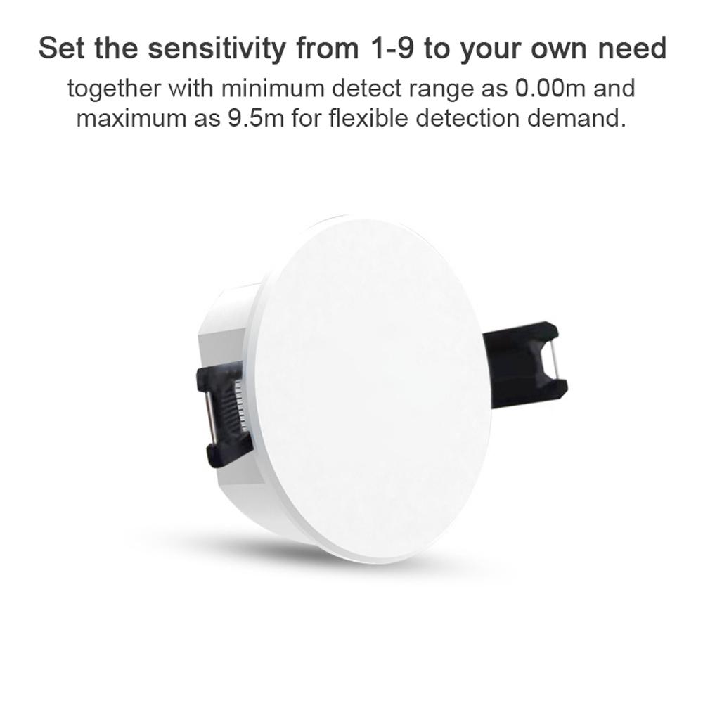 Интеллектуальный детектор присутствия человека Tuya Zigbee, потолочное устройство обнаружения присутствия человеческого тела, высокое