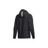 Adidas Logo Loose Casual Hooded Jacket Men Outerwear Black FM5409
