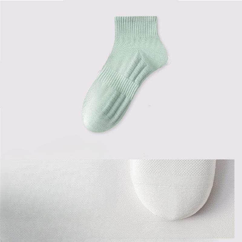 Мужские носки, короткие носки для весны и лета, тонкие антибактериальные хлопковые носки, дезодорирующие, влагоотводящие, массажные носки для занятий спортом