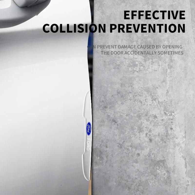 Car Door Edge Protection Guards Buffer Trim Molding Protection Strip Scratch Protector For Ford Ranger Focus Kuga Mustang Mondeo