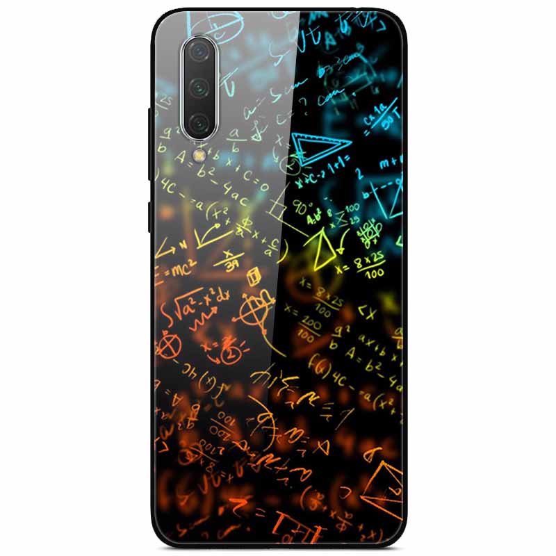 For Xiaomi Mi A3 Cases 9SE 9Lite Fashion Tempered Glass Hard Back Covers for Xiaomi Mi 9 SE Phone Cases Bumper Fundas Coque MiA3