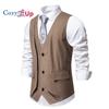 Уютный мужской формальный модный жилет, многослойный жилет, деловой костюм, жилеты для свадьбы