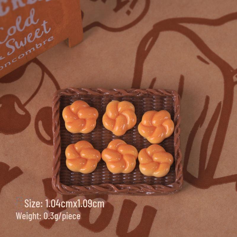 Мини-игровой набор «Еда»: Имитация хлеба, круассана, тоста, сумки в виде кошачьих когтей, самодельный крем-клей, шпилька для волос, гвоздь и аксессуары из смолы