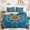 Mandala Duvet Cover Set Twin King For Girl Teen Bohemian Floral Bedding Set Microfiber Exotic Tribal Paisley Flowers Quilt Cover