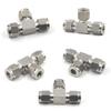 Stainless Steel T-Type Double Ferrule Tee Connector