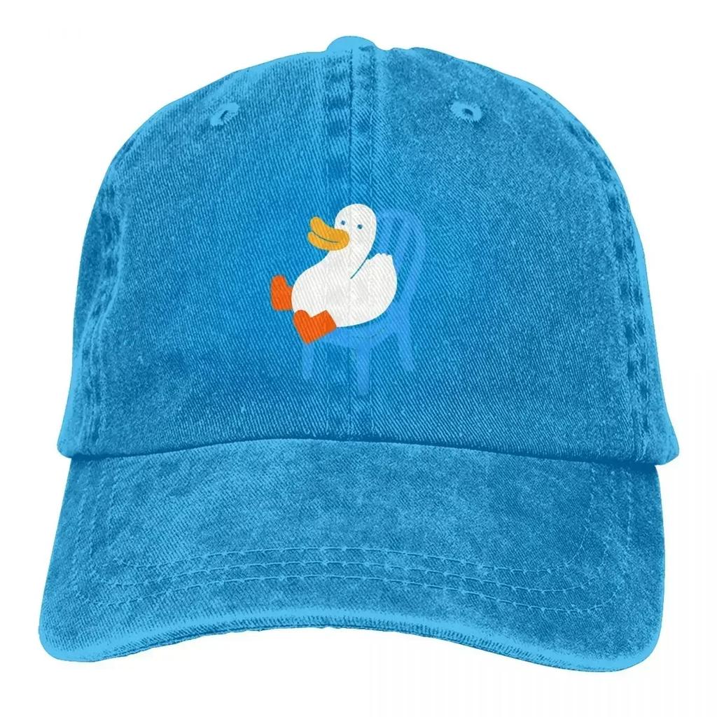 Summer Cap Sun Visor Duck Sitting In A Chair Hip Hop Caps Animal Cowboy Hat Peaked Hats