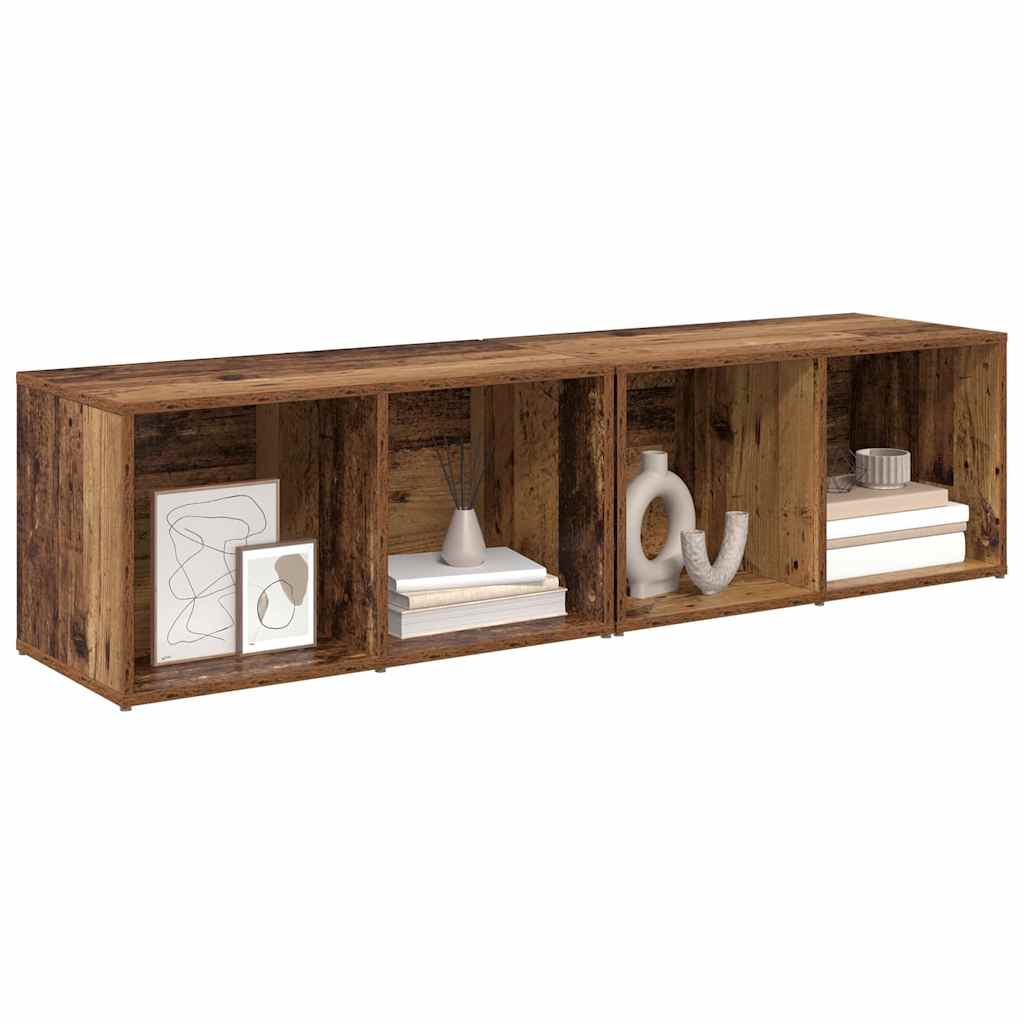 TV Cabinet Set 2 pcs Reclaimed Wood 37 x 35 x 72 cm Engineered Wood