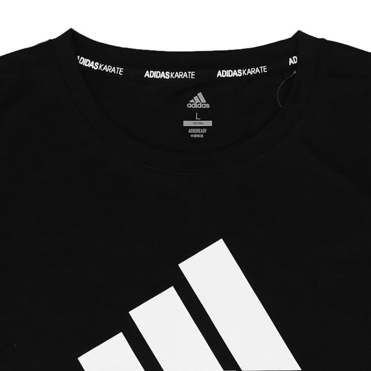 adidas Круглый вырез дышащая легкая свободная повседневная спортивная быстросохнущая футболка мужские топы ADICTKP-BW