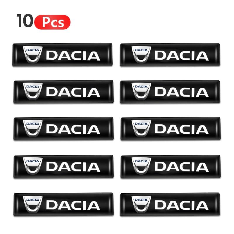 2/4/10 шт. 3D Декоративные наклейки-значки для автомобиля Dacia Duster Logan Spring Sandero Stepway Dokker Lodgy Jogger MCV